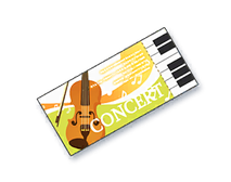 音楽演奏会入場券