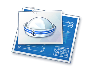 セーラーハットの設計図