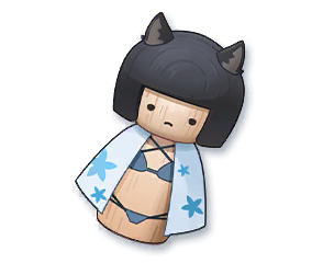 木彫り人形（キキョウ）